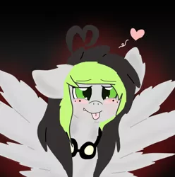 Size: 560x565 | Tagged: safe, derpibooru import, oc, oc:bree jetpaw, unofficial characters only, pegasus, pony, cute, goggles, heart, solo, wingboner