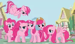 Size: 1681x985 | Tagged: applejack, color edit, derpibooru import, fluttershy, mane 6 recolors, mane six, pink, pinkie pie, rainbow dash, rarity, safe, twilight sparkle, xk-class end-of-the-world scenario