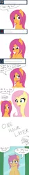 Size: 800x4816 | Tagged: safe, artist:jake heritagu, derpibooru import, fluttershy, scootaloo, pony, ask pregnant scootaloo, ask, comic, mirror, pregnant, pregnant scootaloo, teen pregnancy