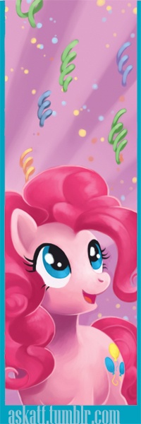 Size: 200x600 | Tagged: artist:sugarsongart, bookmark, derpibooru import, pinkie pie, safe