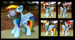 Size: 1723x919 | Tagged: artist:fireflytwinkletoes, derpibooru import, irl, photo, plushie, rainbow dash, safe, solo