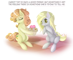 Size: 930x773 | Tagged: safe, artist:v-invidia, derpibooru import, carrot top, derpy hooves, golden harvest, pegasus, pony, cute, cutie top, derpytop, female, lesbian, mare, shipping