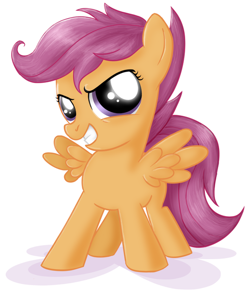 Size: 700x826 | Tagged: dead source, safe, artist:macflash2, derpibooru import, scootaloo, pegasus, pony, solo