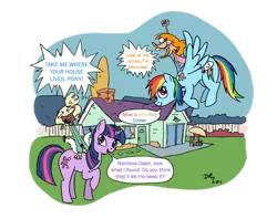 Size: 1024x811 | Tagged: artist:hobbsmeerkat, crossover, derpibooru import, ed edd n eddy, jimmy, rainbow dash, safe, sarah, twilight sparkle