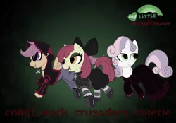 Size: 1280x890 | Tagged: apple bloom, artist:rhanite, crossover, cutie mark crusaders, derpibooru import, safe, scootaloo, sweetie belle, vampire, vampire the masquerade, world of darkness