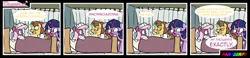 Size: 4300x1000 | Tagged: 80s, 80s cheerilee, artist:slitherpon, bandage, cheerilee, cheerilee squared, comic, dead source, derpibooru import, doctor horse, doctor stable, hospital, injured, safe, twilight sparkle