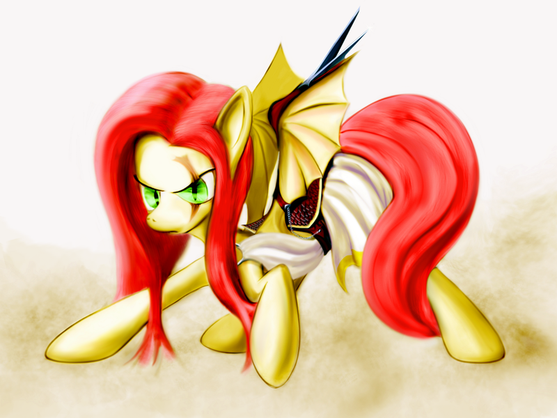 Size: 1200x900 | Tagged: artist:sunteri, blades, derpibooru import, fluttershy, safe