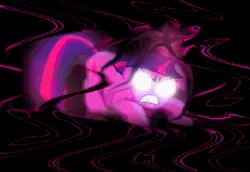 Size: 687x474 | Tagged: grimdark, artist:warriorsparrow, derpibooru import, twilight sparkle, fanfic, glowing eyes, pages of harmony