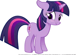 Size: 3338x2405 | Tagged: safe, artist:voaxmasterspydre, derpibooru import, twilight sparkle, pony, unicorn, boast busters, blushing, female, high res, mare, simple background, solo, transparent background, unicorn twilight, vector