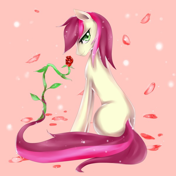 Size: 3000x3000 | Tagged: artist:edahi, derpibooru import, flower, high res, rose, roseluck, safe, solo