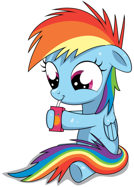 Size: 3000x4182 | Tagged: dead source, safe, artist:chubble-munch, derpibooru import, rainbow dash, pegasus, pony, cute, dashabetes, drinking, filly, filly rainbow dash, juice box, simple background, sipping, solo, straw, transparent background