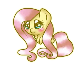 Size: 817x707 | Tagged: artist:candyandbiffle, blushing, chibi, derpibooru import, fluttershy, safe, solo