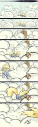 Size: 800x2646 | Tagged: safe, artist:skygracer, derpibooru import, derpy hooves, pegasus, pony, cloud, cloudy, comic, cute, female, gate, heaven, ice age, implied death, mare, muffin