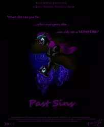 Size: 777x952 | Tagged: artist:foxofwar, derpibooru import, fanfic:past sins, movie poster, nightmare nyx, oc, oc:nyx, safe, unofficial characters only