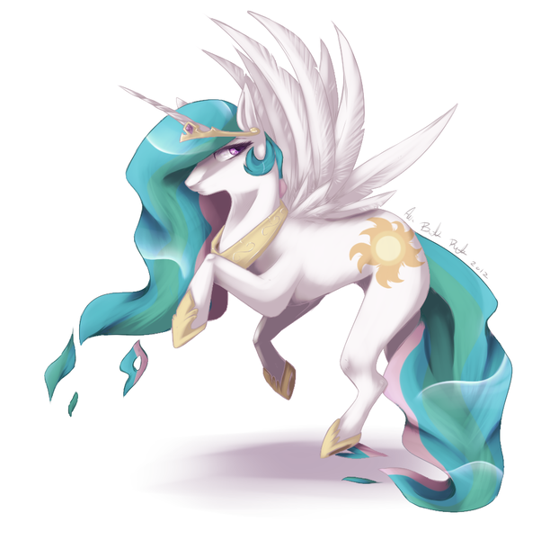 Size: 1004x1000 | Tagged: artist:johanpok, derpibooru import, princess celestia, safe, solo