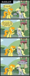 Size: 1063x2619 | Tagged: safe, artist:veggie55, derpibooru import, carrot top, derpy hooves, golden harvest, pegasus, pony, comic, female, mare