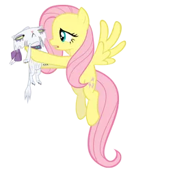 Size: 3000x3000 | Tagged: safe, artist:iocainepower, derpibooru import, fluttershy, opalescence, pegasus, pony, flying, high res, opalabuse, open mouth, simple background, spread wings, transparent background, vector, wet