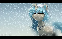 Size: 1118x713 | Tagged: artist:si1vr, cross, derpibooru import, necklace, oc, safe, snow, snowfall, solo, unofficial characters only