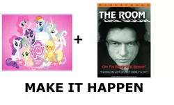 Size: 1200x730 | Tagged: derpibooru import, exploitable meme, make it happen, mane six opening poses, meta, safe, text, the room