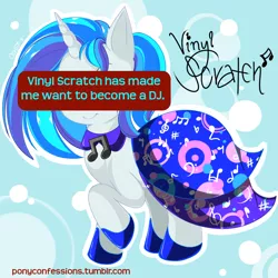 Size: 850x850 | Tagged: artist:ponyconfessions, derpibooru import, meta, pony confession, safe, vinyl scratch