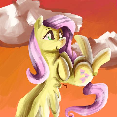 Size: 480x480 | Tagged: artist:destroymuse, derpibooru import, fluttershy, safe, solo