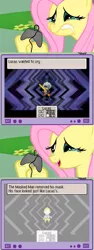 Size: 563x1504 | Tagged: safe, derpibooru import, fluttershy, pony, exploitable meme, gamershy, meme, mother 3, this will end in tears, tv meme