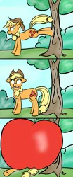 Size: 1000x2400 | Tagged: apple, applebucking, applejack, artist:erockertorres, comic, derpibooru import, safe