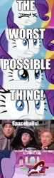 Size: 1068x3500 | Tagged: safe, derpibooru import, rarity, pony, unicorn, colonel sandurz, dark helmet, fainting couch, female, impact font, mare, marshmelodrama, meme, president skroob, spaceballs the tag, the worst possible thing