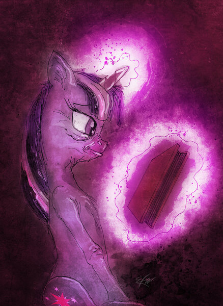 Size: 900x1234 | Tagged: artist:eldwood, book, dead source, derpibooru import, elderly, magic, old, older, safe, solo, twilight sparkle