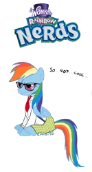 Size: 1197x2226 | Tagged: artist:chibi95, derpibooru import, glasses, nerd, rainbow dash, rainbow dork, safe