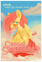 Size: 600x882 | Tagged: artist:frostadflakes, cloud, cloudy, derpibooru import, fluttershy, letter, safe, special somepony