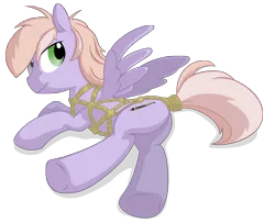 Size: 8000x6500 | Tagged: suggestive, artist:stinkehund, derpibooru import, oc, oc:lavender, unofficial characters only, pegasus, pony, absurd resolution, bondage, male, plot, rope, solo, solo male, tail wrap, tied up