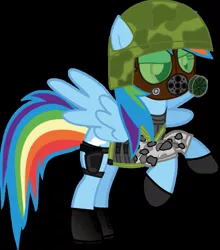 Size: 839x952 | Tagged: adrian shephard, artist:hivelordlusa, crossover, derpibooru import, half-life, half-life: equestria, half-life: opposing force, h.e.c.u., rainbow dash, safe, soldier