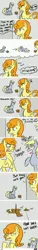 Size: 813x5302 | Tagged: safe, artist:coin-trip39, derpibooru import, carrot top, derpy hooves, golden harvest, pegasus, pony, cardboard cutout, comic, female, mare, muffin