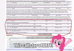 Size: 960x671 | Tagged: barely pony related, caption, derpibooru import, fourth wall, meta, pinkie pie, safe, slapped on ponies, transformers, wikipedia