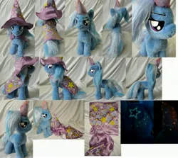 Size: 5000x4459 | Tagged: safe, artist:rens-twin, derpibooru import, trixie, pony, absurd resolution, glow-in-the-dark, irl, photo, plushie, solo