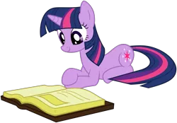 Size: 2979x2077 | Tagged: safe, artist:takua770, derpibooru import, twilight sparkle, pony, unicorn, book, egghead, female, high res, mare, reading, simple background, solo, svg, transparent background, unicorn twilight, vector