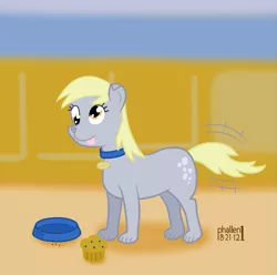 Size: 947x940 | Tagged: artist:phallen1, derpibooru import, derpy hooves, dog, dogified, safe, species swap