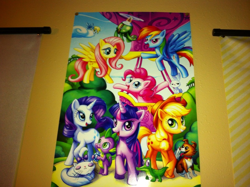 Size: 2592x1936 | Tagged: safe, derpibooru import, angel bunny, applejack, derpy hooves, fluttershy, gummy, opalescence, pinkie pie, rainbow dash, rarity, spike, tank, twilight sparkle, winona, pegasus, pony, collection, female, mane seven, mare, poster