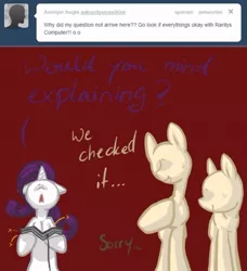 Size: 500x549 | Tagged: ask, ask rarity's manikins, derpibooru import, mannequin, rarity, safe