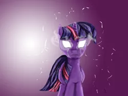 Size: 1200x900 | Tagged: artist:lahiur, crying, derpibooru import, glowing eyes, sad, safe, twilight sparkle