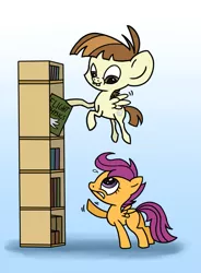 Size: 1547x2098 | Tagged: artist:wolframclaws, derpibooru import, featherweight, safe, scootaloo, scootaloo can't fly