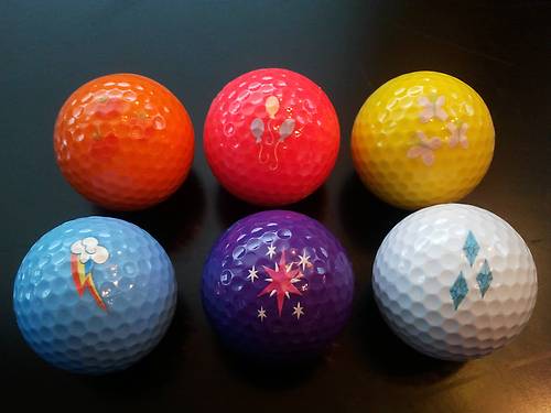 Size: 500x375 | Tagged: craft, custom, cutie mark, derpibooru import, ebay, golf ball, irl, merchandise, photo, safe