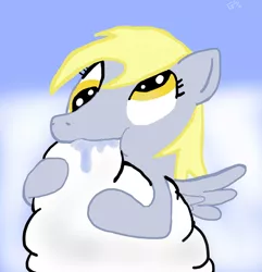 Size: 1400x1450 | Tagged: safe, artist:wonder-waffle, derpibooru import, derpy hooves, pegasus, pony, cloud, cloudy, female, mare