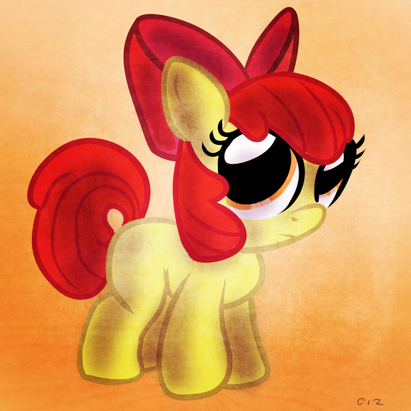 Size: 3000x3000 | Tagged: apple bloom, artist:anotheraverageartist, derpibooru import, high res, safe, solo