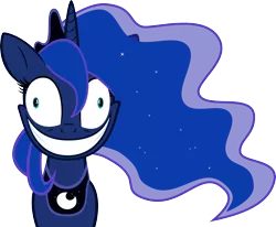 Size: 3645x3000 | Tagged: artist:newlunaticrepublic, derpibooru import, high res, insanity, lunatic, princess luna, safe, simple background, solo, transparent background, vector