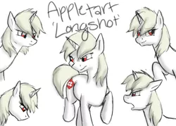 Size: 900x643 | Tagged: appletart, artist:bluefeathercat, broken steel, derpibooru import, fallout equestria, oc, oc:appletart longshot, safe, unofficial characters only