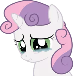 Size: 5580x5800 | Tagged: dead source, safe, artist:brovic43, derpibooru import, sweetie belle, pony, unicorn, sisterhooves social, absurd resolution, crying, female, heartbreak, sad, scrunchy face, simple background, solo, transparent background, vector