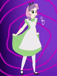 Size: 3000x4000 | Tagged: alice, alice in wonderland, artist:the-epicteer, derpibooru import, disney, humanized, parody, safe, sweetie belle