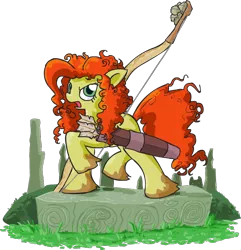 Size: 616x639 | Tagged: artist:apostlebird, brave, derpibooru import, disney princess, merida, ponified, safe, unshorn fetlocks